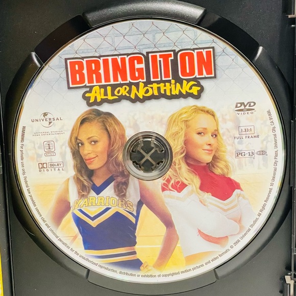BRING IT ON ALL OR NOTHING DVD Movie Cheerleading High school Rihanna PG-13 - Picture 7 of 7